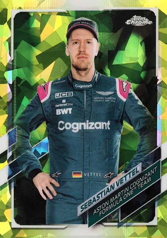 2021  Topps Chrome Formula 1 Sapphire Edition Sebastian Vettel #7 Other Sports Card