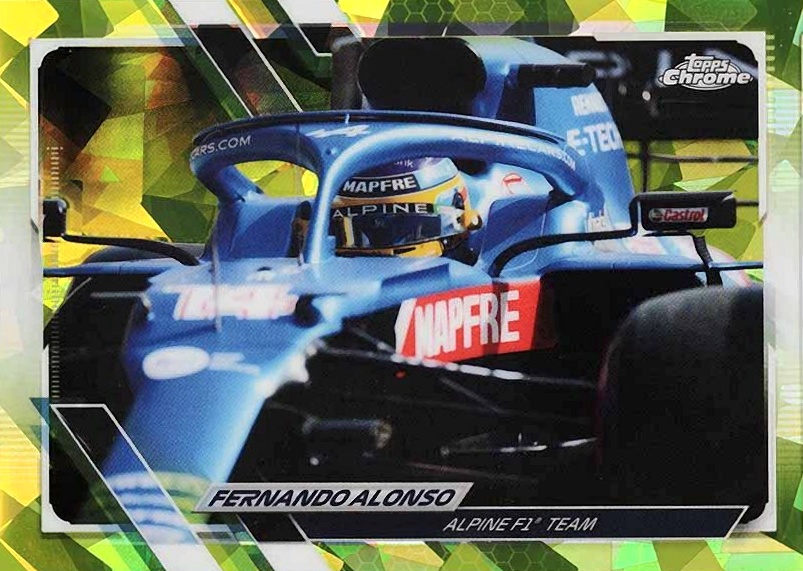 2021  Topps Chrome Formula 1 Sapphire Edition Fernando Alonso #9 Other Sports Card