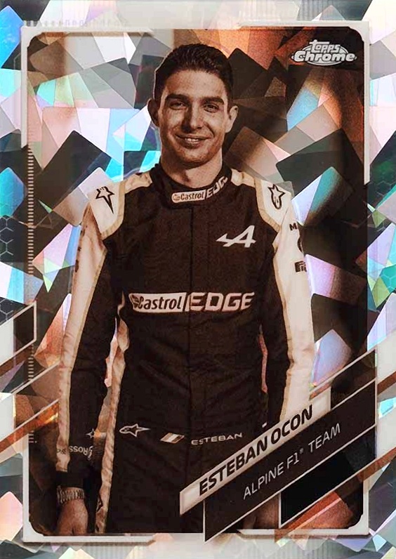 2021  Topps Chrome Formula 1 Sapphire Edition Esteban Ocon #10 Other Sports Card