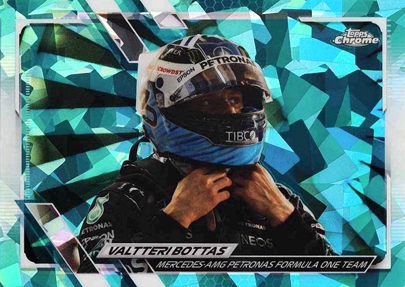 2021  Topps Chrome Formula 1 Sapphire Edition Valtteri Bottas #21 Other Sports Card