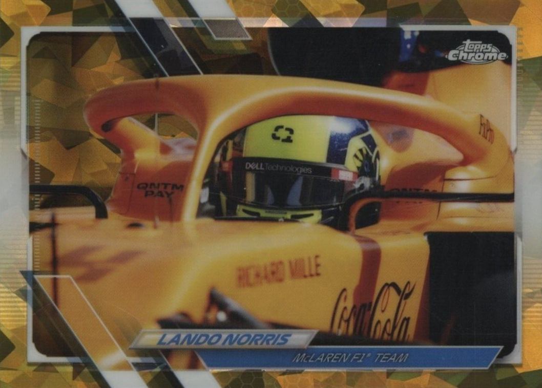 2021  Topps Chrome Formula 1 Sapphire Edition Lando Norris #22 Other Sports Card