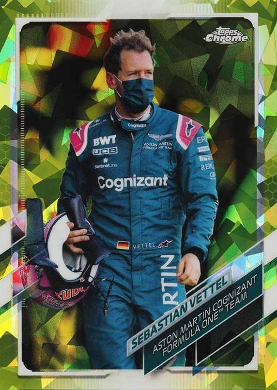 2021  Topps Chrome Formula 1 Sapphire Edition Sebastian Vettel #23 Other Sports Card