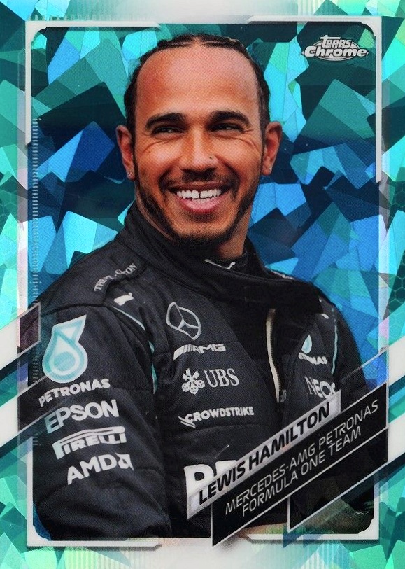 2021  Topps Chrome Formula 1 Sapphire Edition Lewis Hamilton #50 Other Sports Card