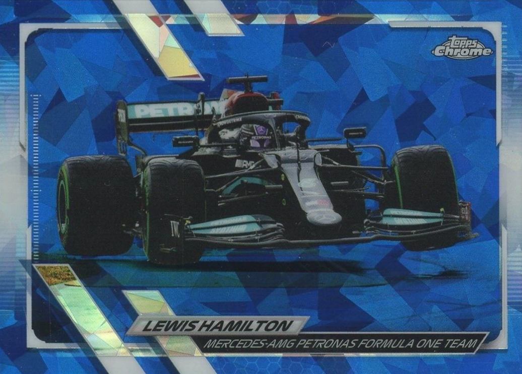 2021  Topps Chrome Formula 1 Sapphire Edition Lewis Hamilton #96 Other Sports Card