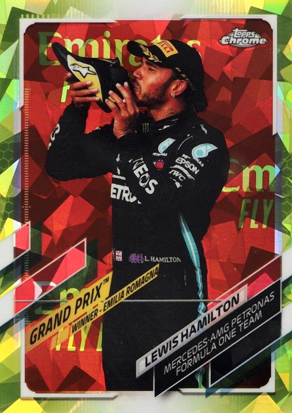 2021  Topps Chrome Formula 1 Sapphire Edition Lewis Hamilton #150 Other Sports Card