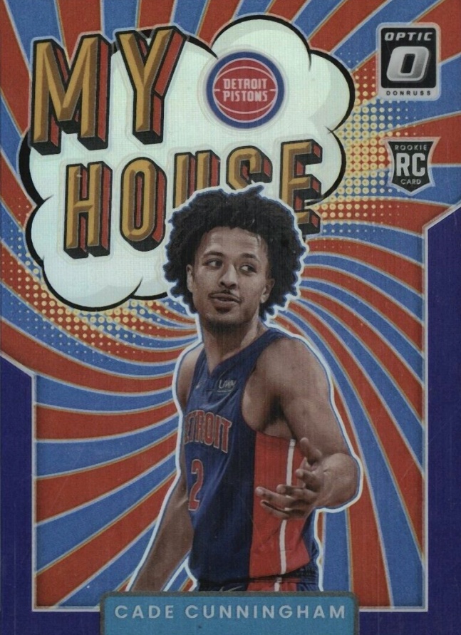 2021 Panini Donruss Optic My House Cade Cunningham #16 Basketball Card