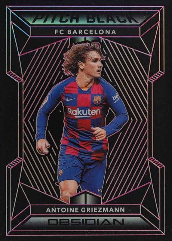 2019 Panini Obsidian Pitch Black Antoine Griezmann #PB13 Soccer Card