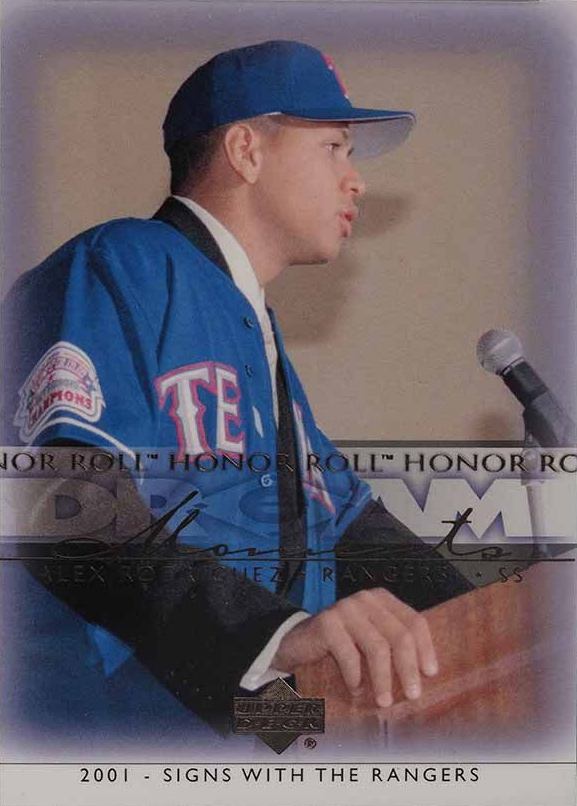 2002 Upper Deck Honor Roll Alex Rodriguez #86 Baseball Card