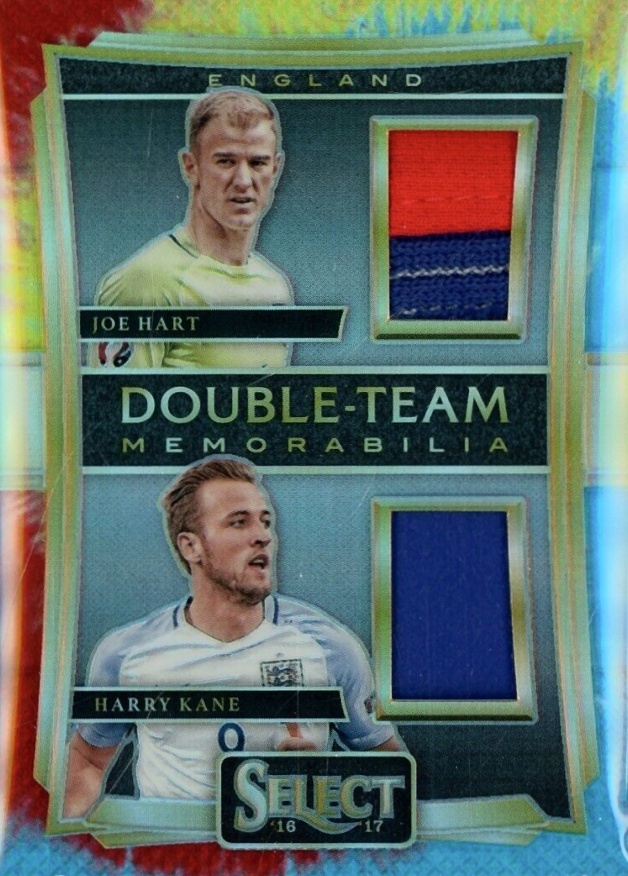 2016 Panini Select Double Team Memorabilia Harry Kane/Joe Hart #DT-HK Soccer Card