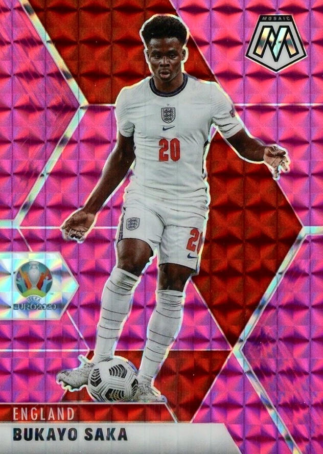 2020 Panini Mosaic UEFA Euro 2020 Bukayo Saka #106 Soccer Card