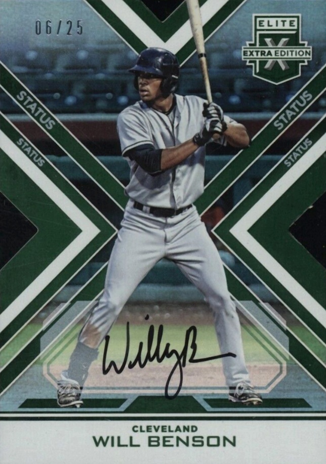 2016 Panini Elite Extra Edition Autograph Will Benson #14 Baseball Card