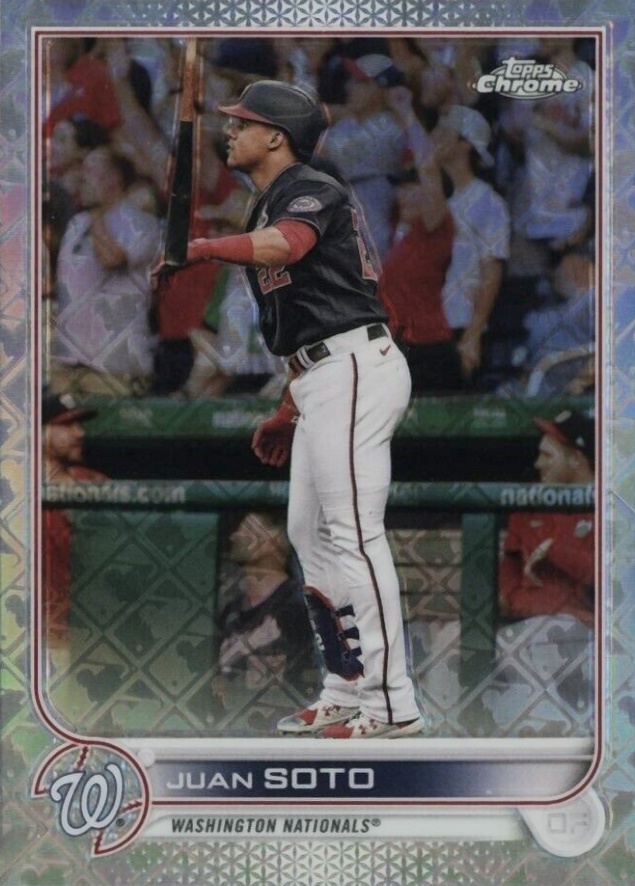 2022 Topps Chrome Logofractor Edition Juan Soto #36 Baseball Card