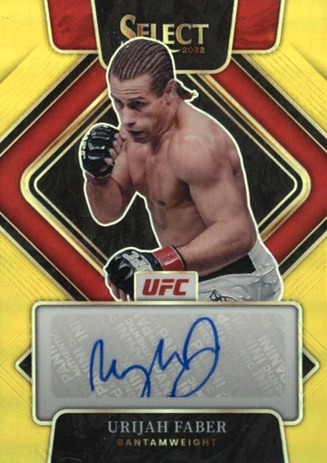 2022 Panini Select UFC Signatures Urijah Faber #SGUFB Other Sports Card