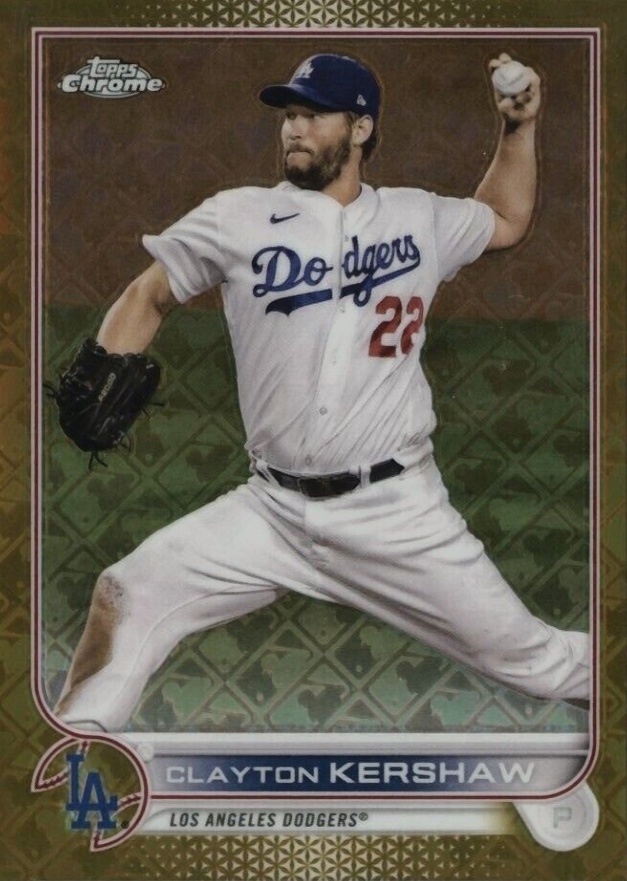 2022 Topps Chrome Logofractor Edition Clayton Kershaw #23 Baseball Card