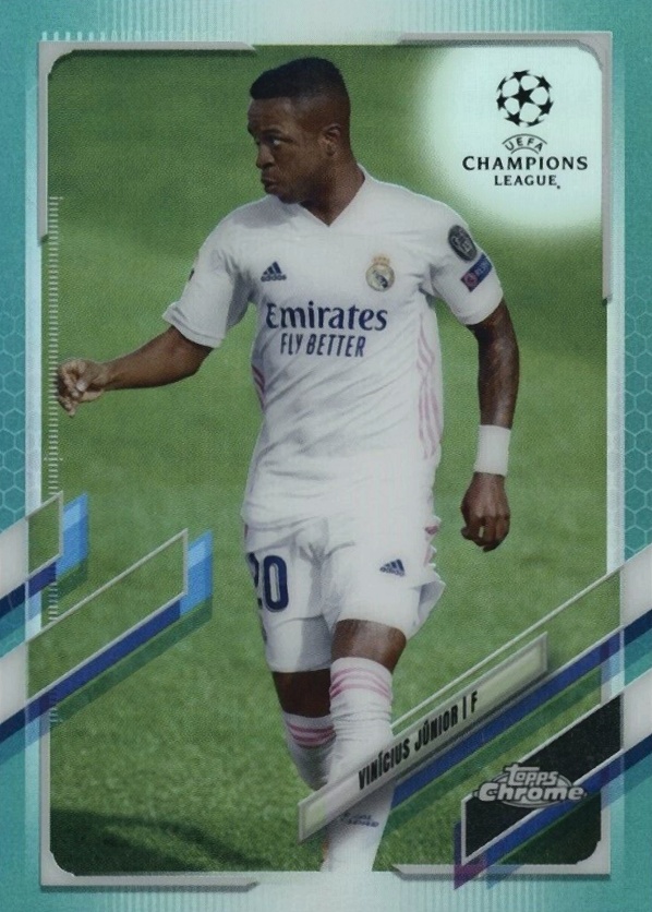 2020 Topps Chrome UEFA Champions League Vinicius Junior #89 Soccer Card