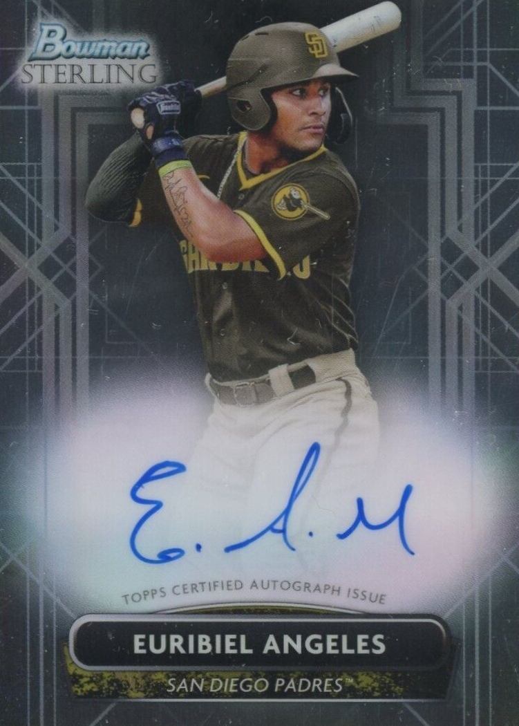 2022 Bowman Sterling Prospect Autographs Euribiel Angeles #PAEA Baseball Card