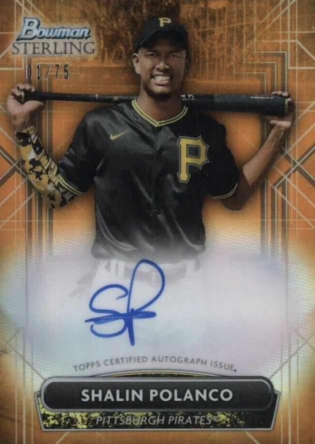 2022 Bowman Sterling Prospect Autographs Shalin Polanco #PASP Baseball Card