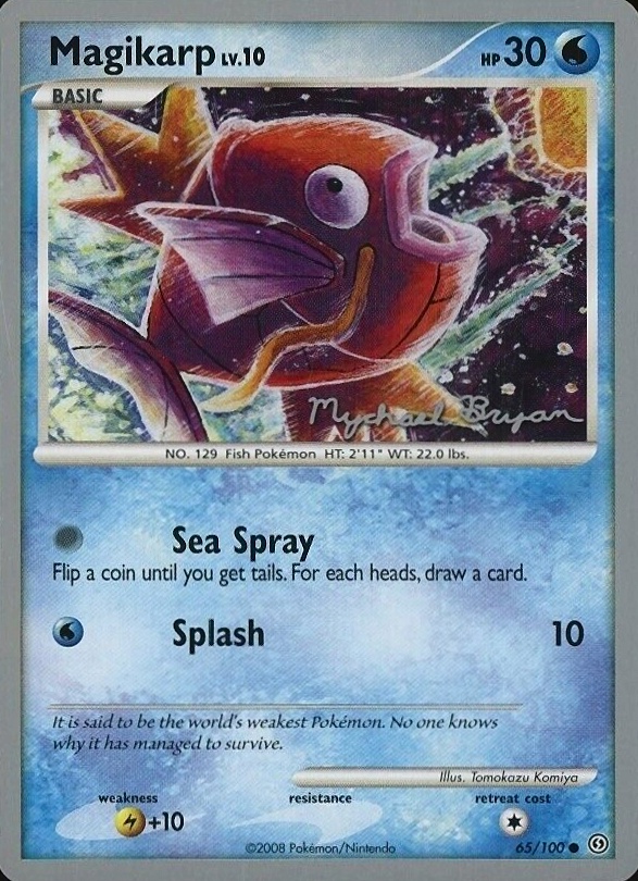 2010 Pokemon World Championships Promo Magikarp #65 TCG Card