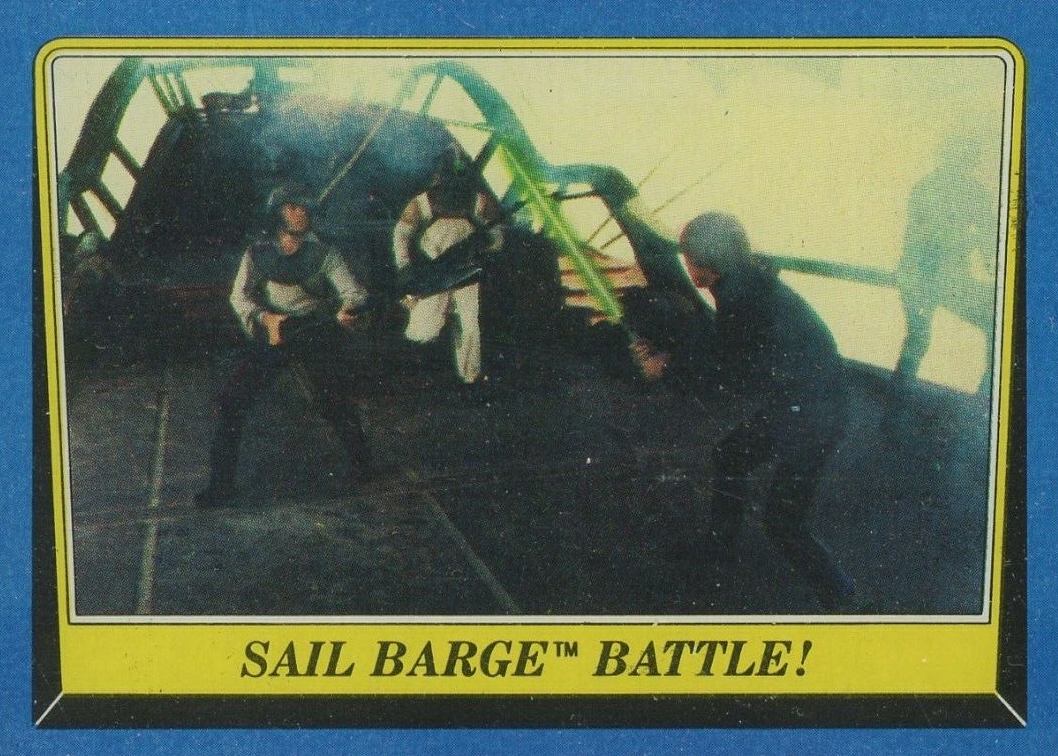 1983 Star Wars Return of the Jedi Sail Barge Battle #140 Non-Sports Card