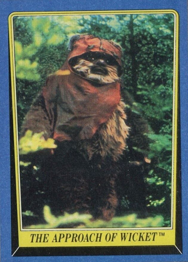 1983 Star Wars Return of the Jedi The Approach of Wicket #142 Non-Sports Card