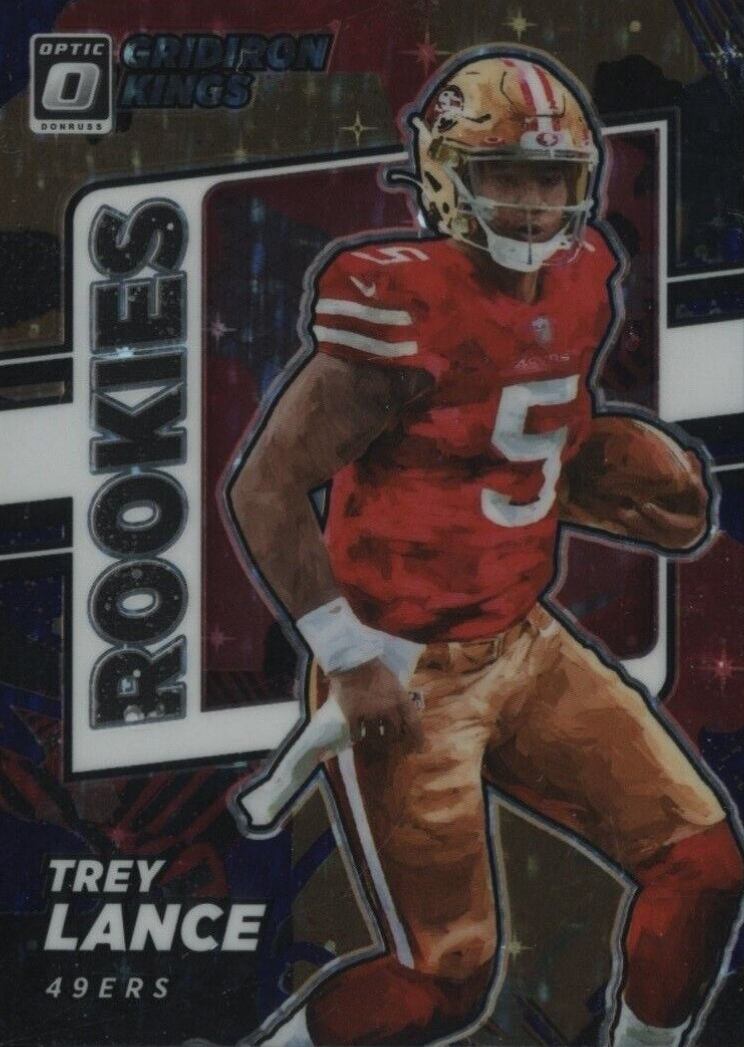 2021 Panini Donruss Optic Rookie Gridiron Kings Trey Lance #RGK3 Football Card