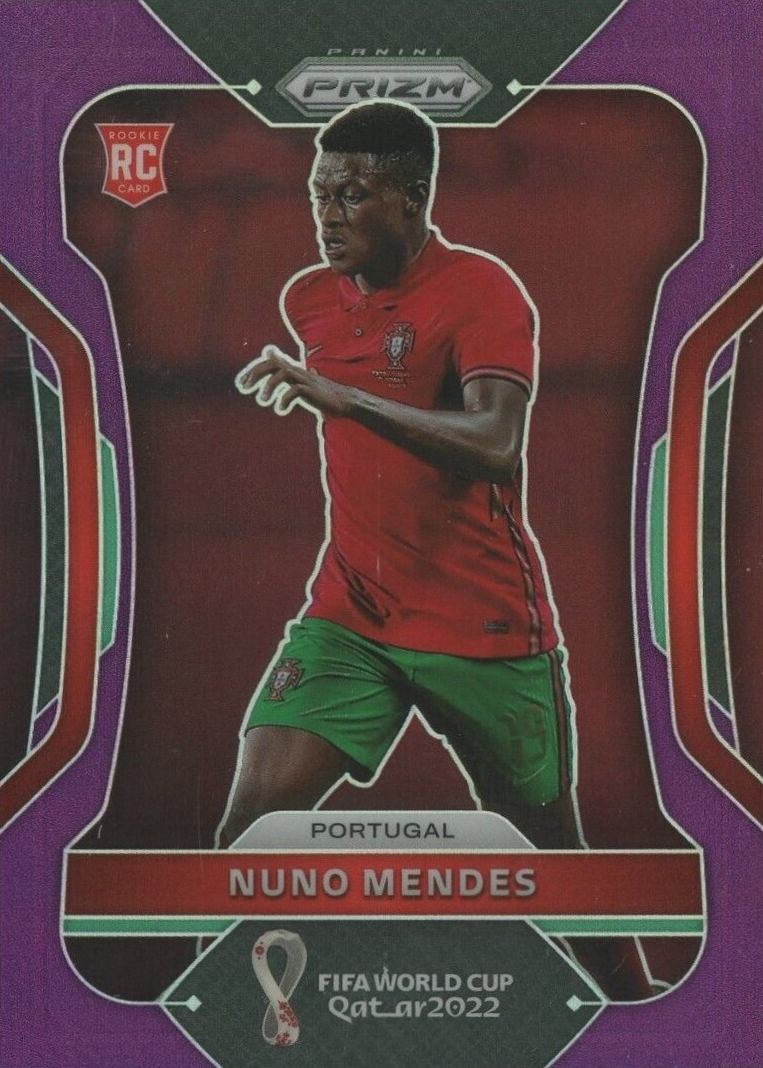 2022 Panini Prizm World Cup Qatar Nuno Mendes #180 Soccer Card