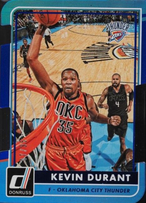 2015 Panini Donruss Kevin Durant #41 Basketball Card