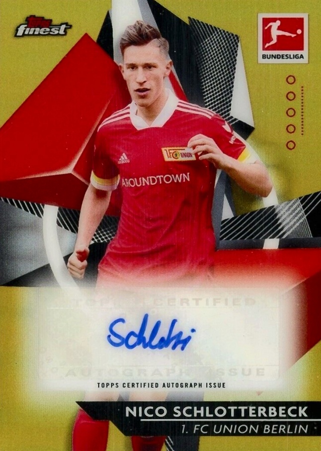 2020 Topps Finest Bundesliga Nico Schlotterbeck #11 Soccer Card