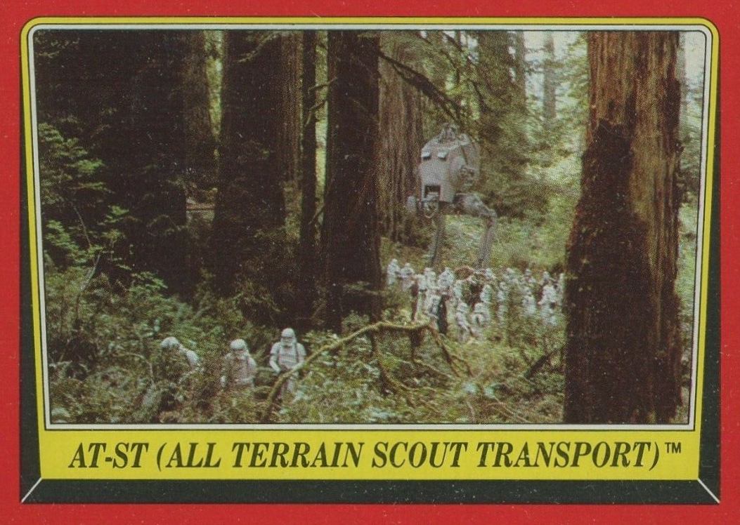 1983 Star Wars Return of the Jedi AT-ST All Terrain Scout Transport #106 Non-Sports Card