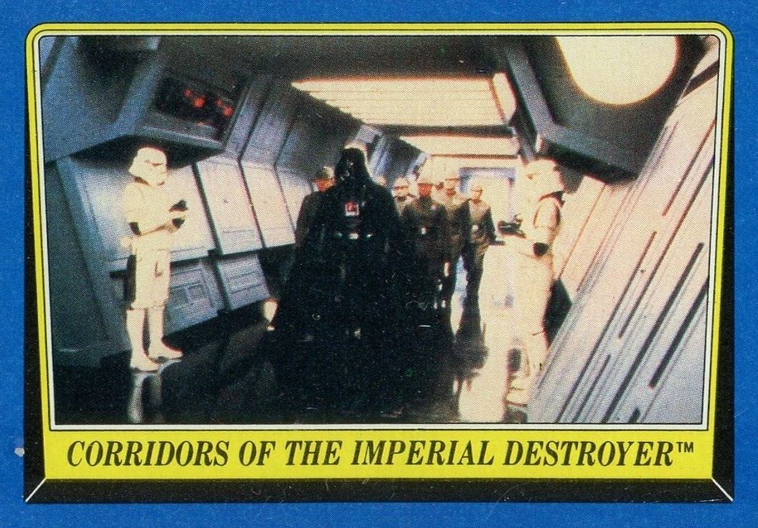 1983 Star Wars Return of the Jedi Corridors of the Imperial Destroyer #206 Non-Sports Card