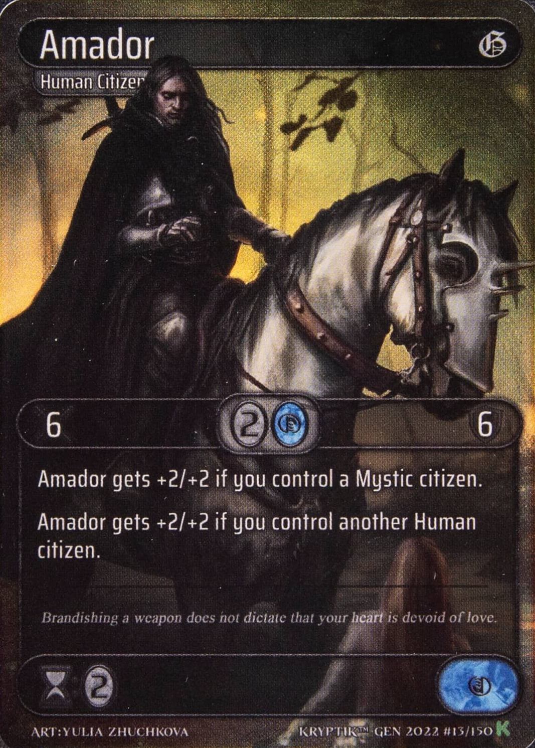 2022 Kryptik Genesis Amador #13 TCG Card