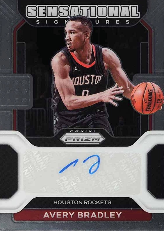 2021 Panini Prizm Sensational Signature Avery Bradley #SSAVB Basketball Card