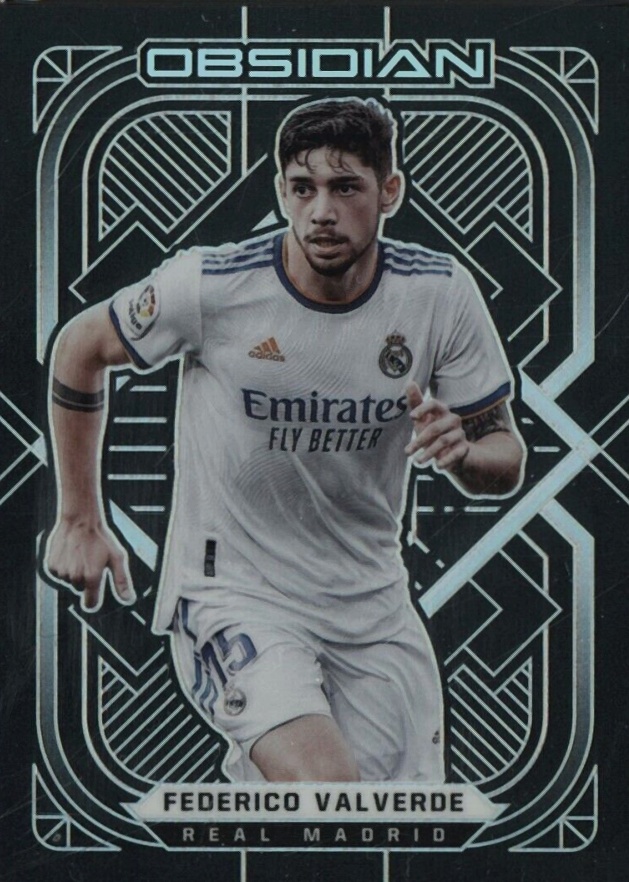 2021 Panini Obsidian Federico Valverde #8 Soccer Card