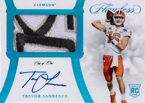 2021 Panini Flawless Collegiate Trevor Lawrence #1 Football Card