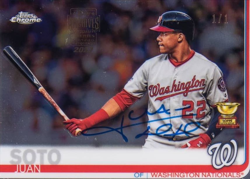 2022 Topps Archives Signature Series Juan Soto #155 Baseball Card
