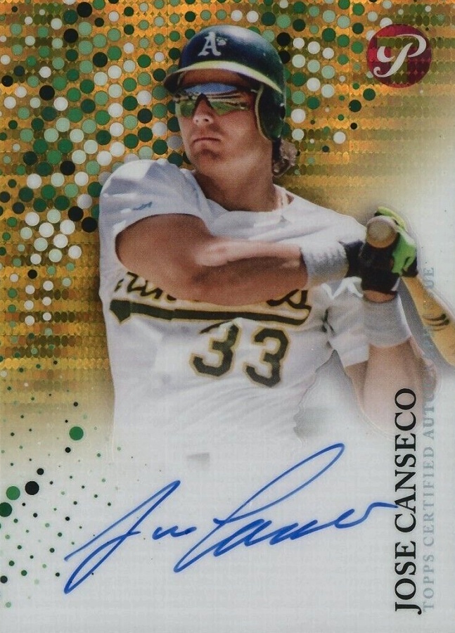 2022 Topps Pristine Pristine Autographs Jose Canseco #PA-JC Baseball Card