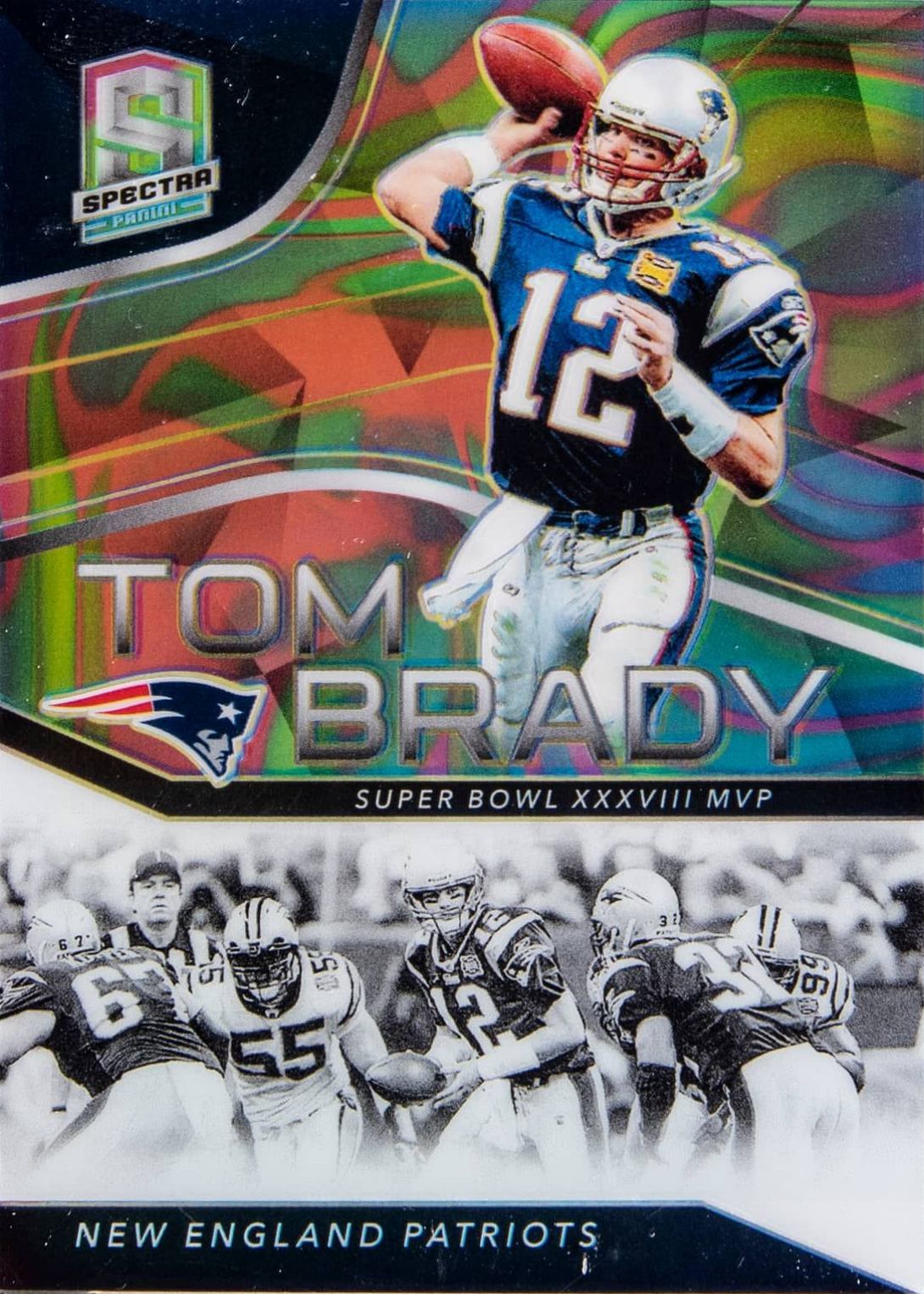 2019 Panini Spectra Tom Brady Tribute Tom Brady #TB8 Football Card