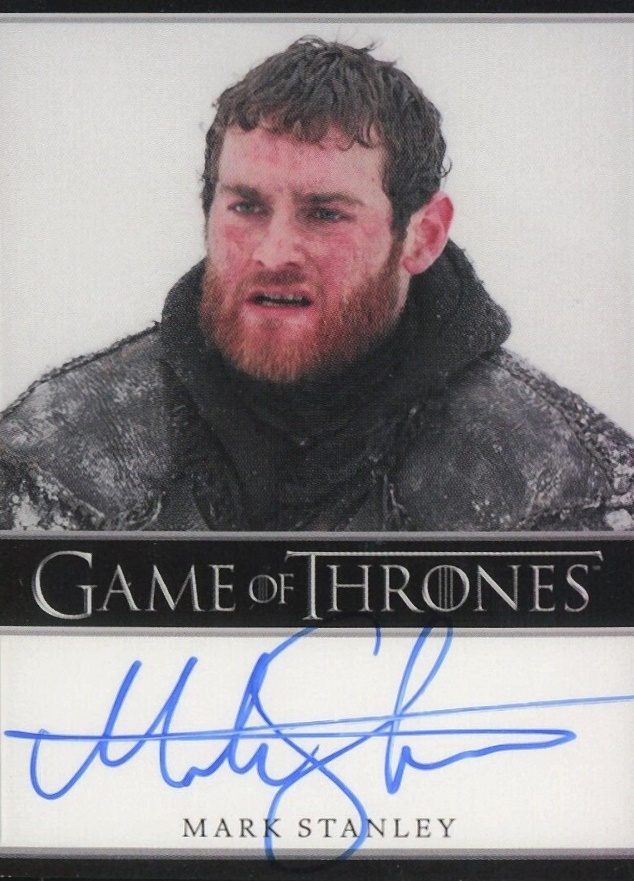 2014 Game of Thrones Season 3-Autograph Mark Stanley # Non-Sports Card