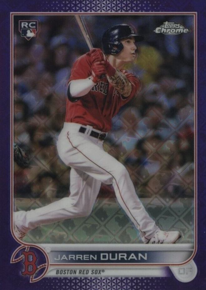 2022 Topps Chrome Logofractor Edition Jarren Duran #4 Baseball Card