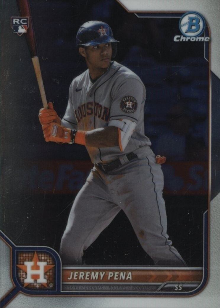 2022 Bowman Chrome Jeremy Pena #35 Baseball Card