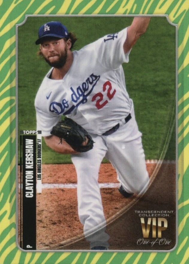 2021 Topps Transcendent VIP Party Clayton Kershaw #VIP78 Baseball Card