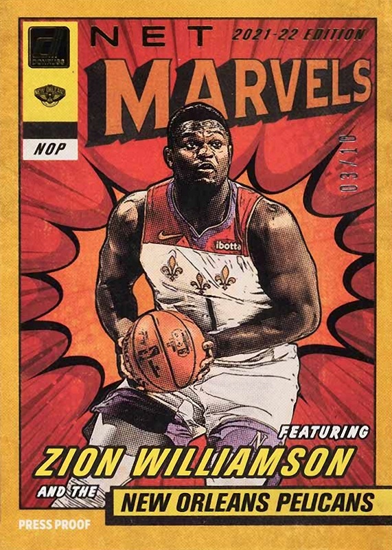 2021 Panini Donruss Net Marvels Zion Williamson #6 Basketball Card