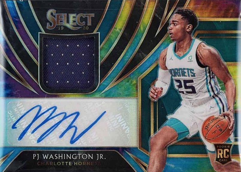 2019 Select Rookie Jersey Autographs PJ Washington Jr. #PJW Basketball Card