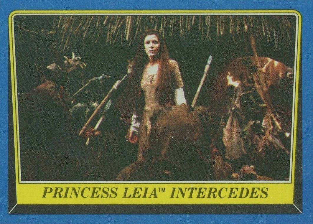 1983 Star Wars Return of the Jedi Princess Leia Intercedes #198 Non-Sports Card