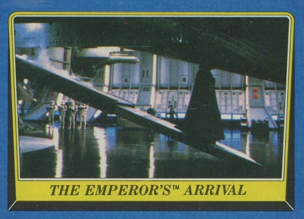 1983 Star Wars Return of the Jedi The Emperor's Arrival #139 Non-Sports Card