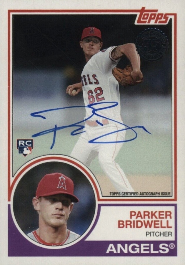 2018 Topps 1983 Topps Baseball Autographs Parker Bridwell #PBR Baseball Card