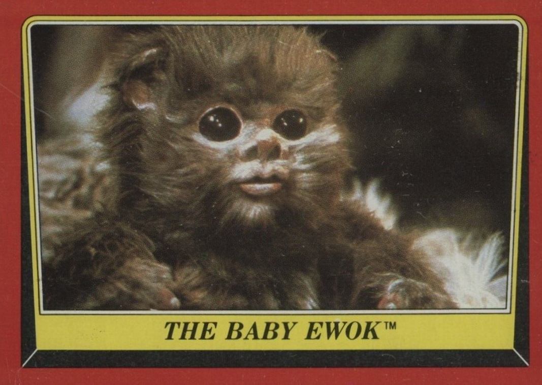 1983 Star Wars Return of the Jedi The Baby Ewok #88 Non-Sports Card