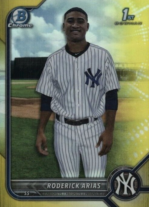 2022 Bowman Chrome Prospects Roderick Arias #BCP153 Baseball Card