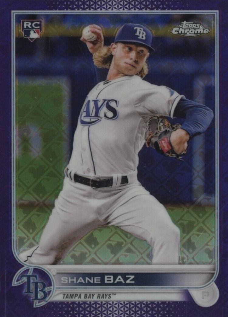 2022 Topps Chrome Logofractor Edition Shane Baz #8 Baseball Card