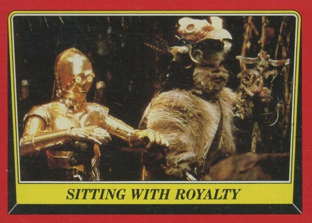 1983 Star Wars Return of the Jedi Sitting with Royalty #82 Non-Sports Card